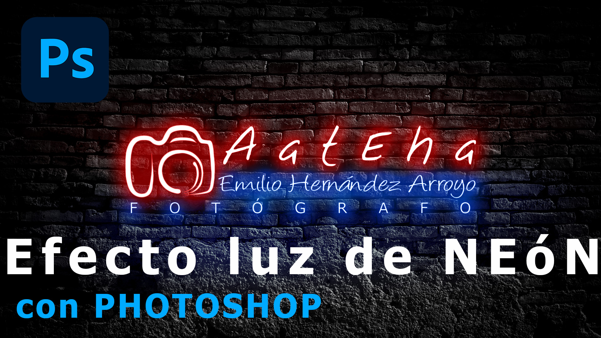 Simulate the neon light effect with Photoshop